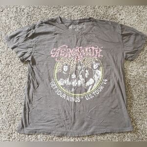 Aerosmith| "Get Your Wings" 74' Tour Tee with Vintage Band Graphic